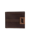 Genuine Dickies Men's Leather Extra Capacity Slimfold Wallet