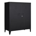 STANI Metal Locker with 2 Doors, Metal Storage Sideboard Accent Cabinets for Kitchen, Pantry, Home Office and Garage