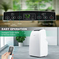 AUGIENB 14000 BTU Portable Air Conditioner,Evaporative Air Cooler ,Dehumidifier Cooling Fan 24-Hour Timer,Cooling Up to 500 Sq, W/ Remote Control &Window Kit