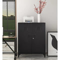 STANI Metal Locker with 2 Doors, Metal Storage Sideboard Accent Cabinets for Kitchen, Pantry, Home Office and Garage